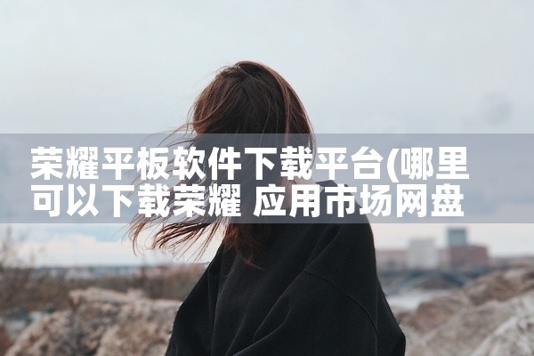 荣耀平板软件下载平台